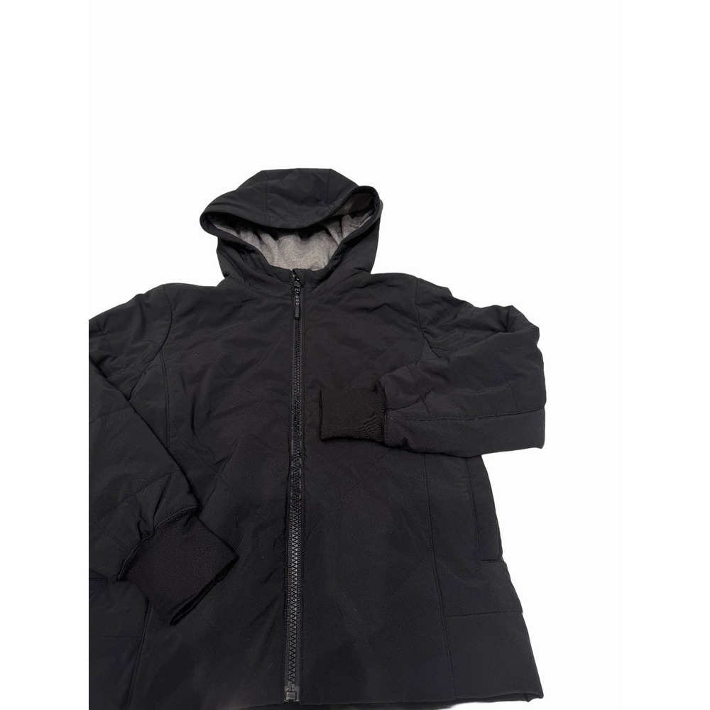 Athleta Girl full-zip hooded jacket Lined Black Size XS 6